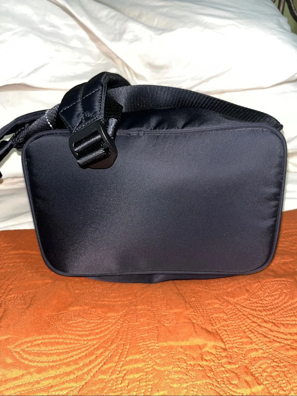 Karl Lagerfeld Black Backpack with Red Love Patch PARIS